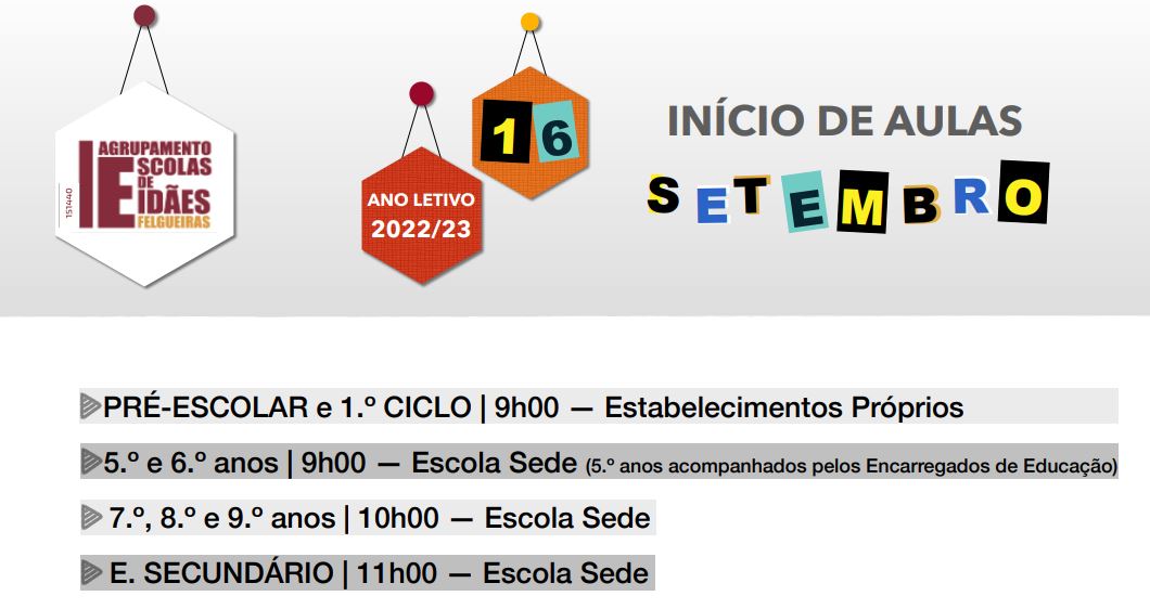 Ano letivo 2022/2023